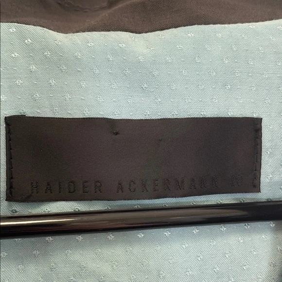 Haider Ackermann Silk Linen Blend  Trench Coat Charcoal Grey - XL - Picture 3 of 10